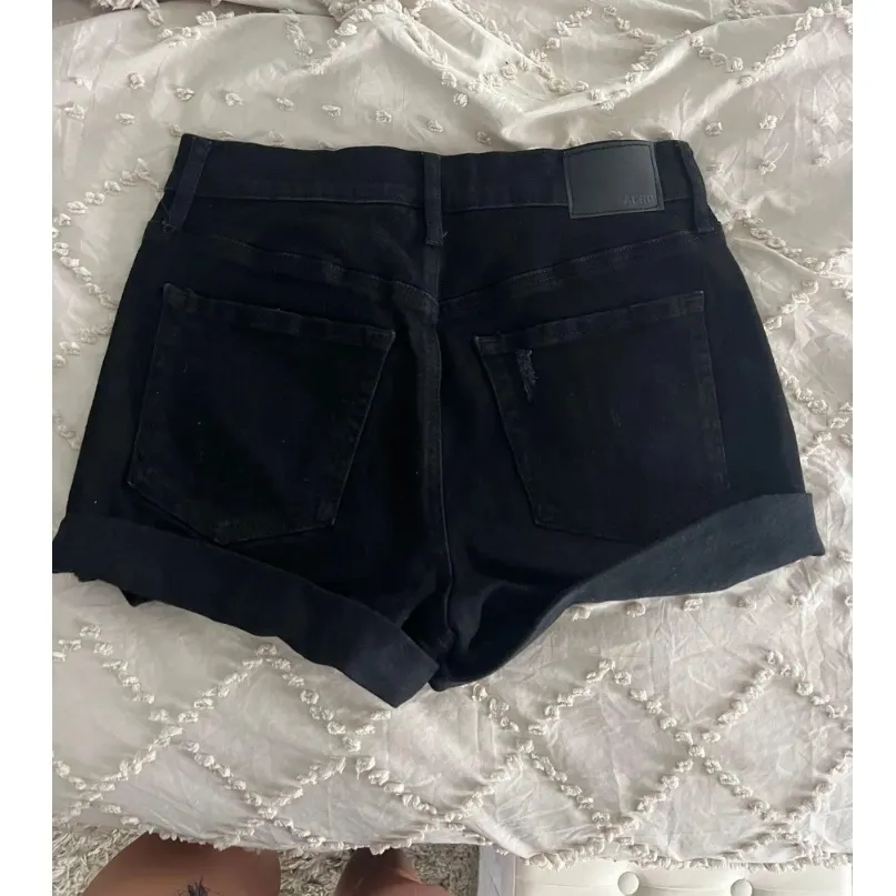 Aeropostale Black Distressed Jean Shorts - Image 2