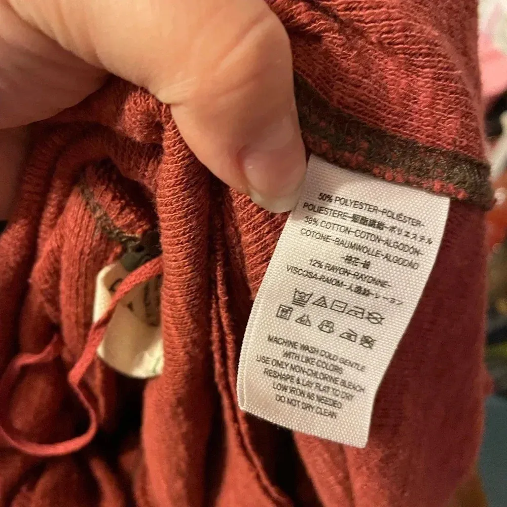 FREE PEOPLE SPLIT BACK TURTLENECK TUNIC TOP - Image 5