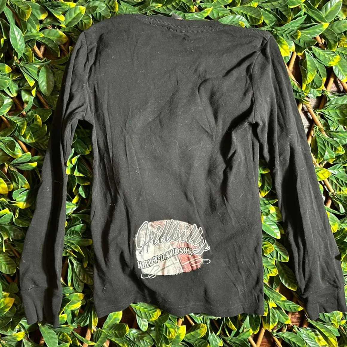 Harley Davidson 2018 Black Longsleeve GATLINBURG TN T Shirt Size Medium - Image 3