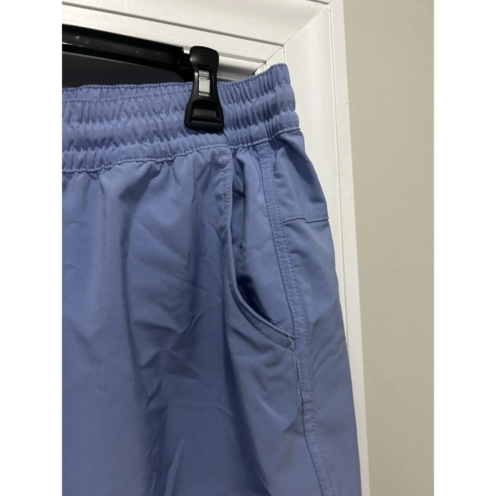 Columbia Athletic Shorts Blue 6" Inseam Nylon Drawstring Size 1X Women Quick Dry - Image 2
