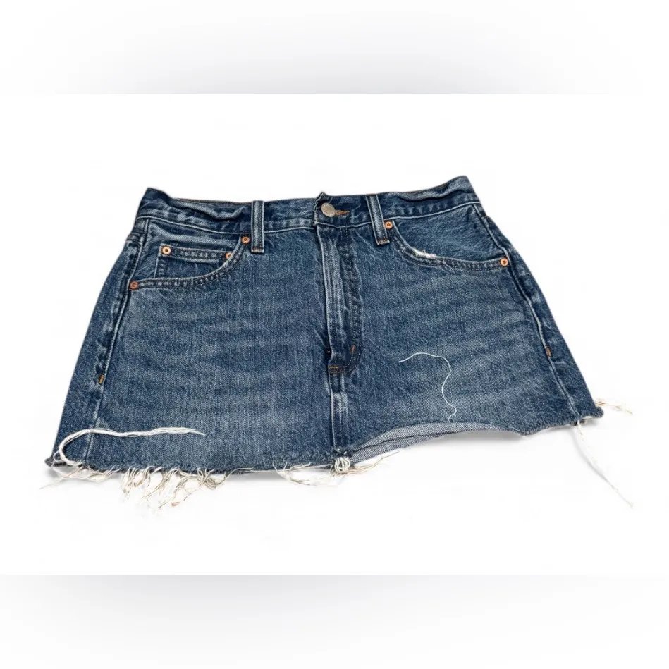 Denim Forum 90s ricci Mini Skirt Blue Size 25 - Image 2