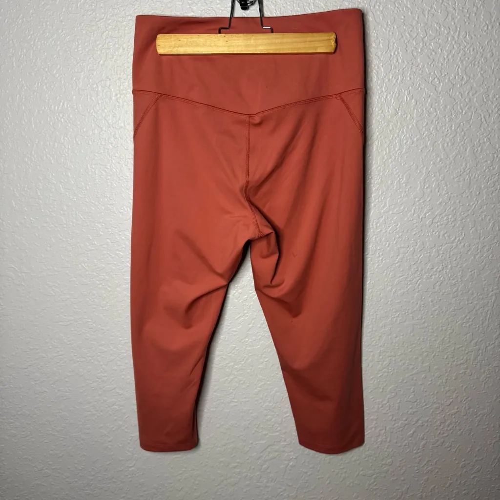 Girlfriend Collective Compressive High-Rise Capri Legging sz L Toasted Apricot? - Image 6