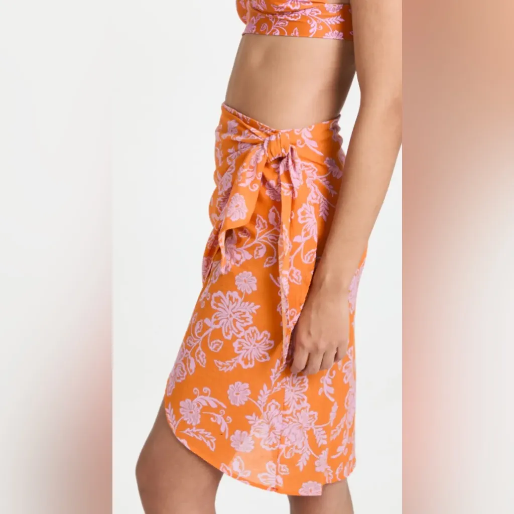 XIRENA
Sydni Sarong Skirt Orange Size M - Image 5