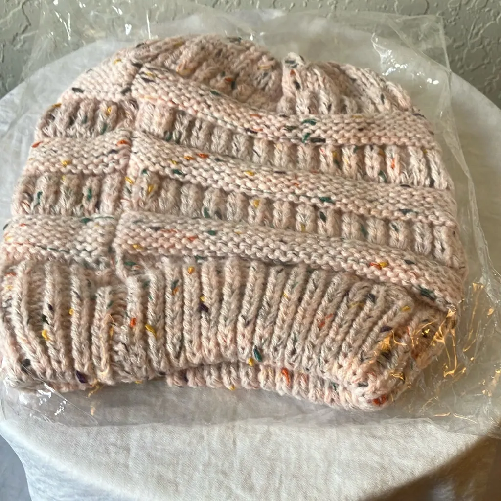 CC: Pink Knit Beanie - Image 8