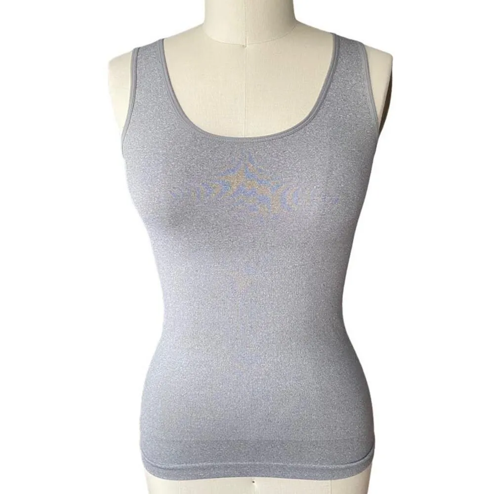 NWOT ~ SKINNYGIRL Gray Shapewear Seamless Smoother Shaper Cami Tank Top LARGE - Image 2