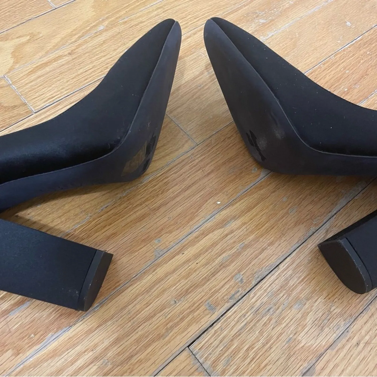 Giambattista Valli Black Pumps Block Heel Size EU‎ 40 US 9.5 NEW NWOB - Image 5