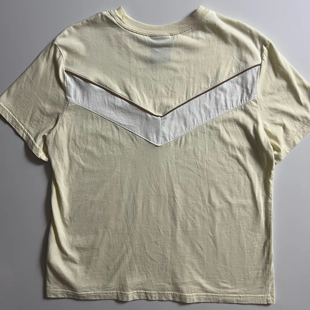 Nike Cotton Heritage Tee, Light Yellow, Size M - Image 5