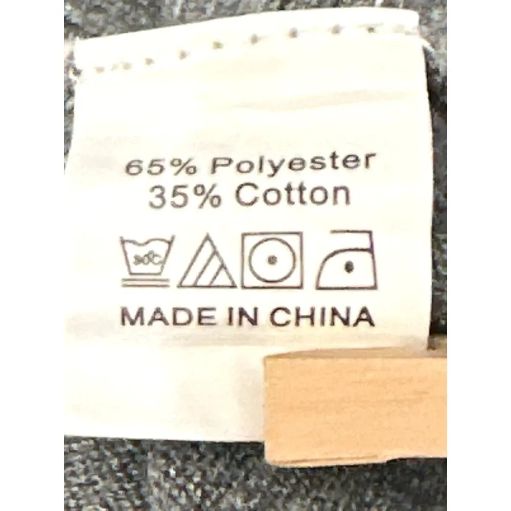 CCC Gray Leopard Print Sleeve Sweatshirt Size Medium Polyester Cotton Blend - Image 6