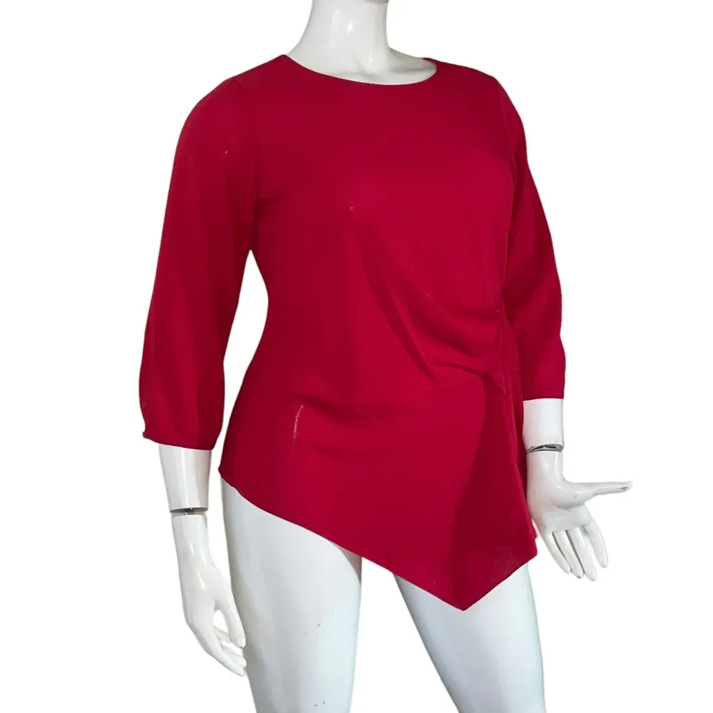 Status by Chenault draped side blouse Size L - Image 3