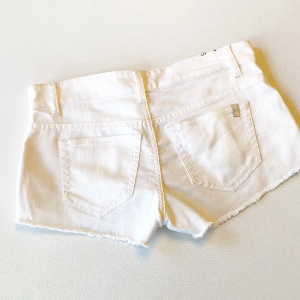 Joe’s Jeans Silver Sequin White Cut Off Jean Shorts - Image 10