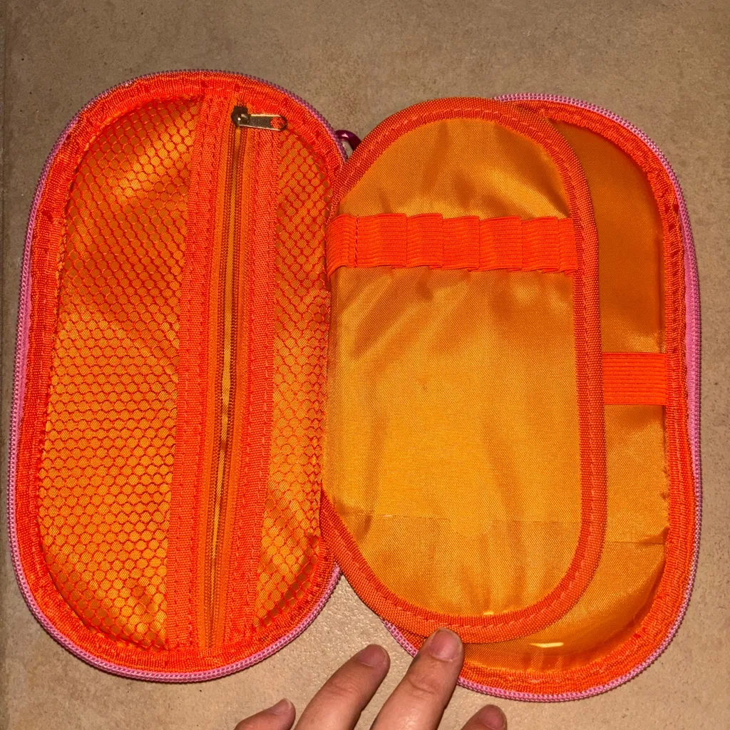 Laura Ashley Pink and Green Floral Pouch - Image 2