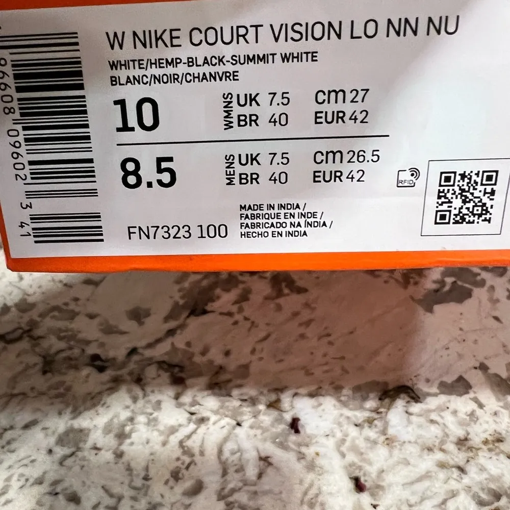 Nike X Next Nature Court Vision Low Sneakers Size 10 Athletic Shoes Womens - Image 2