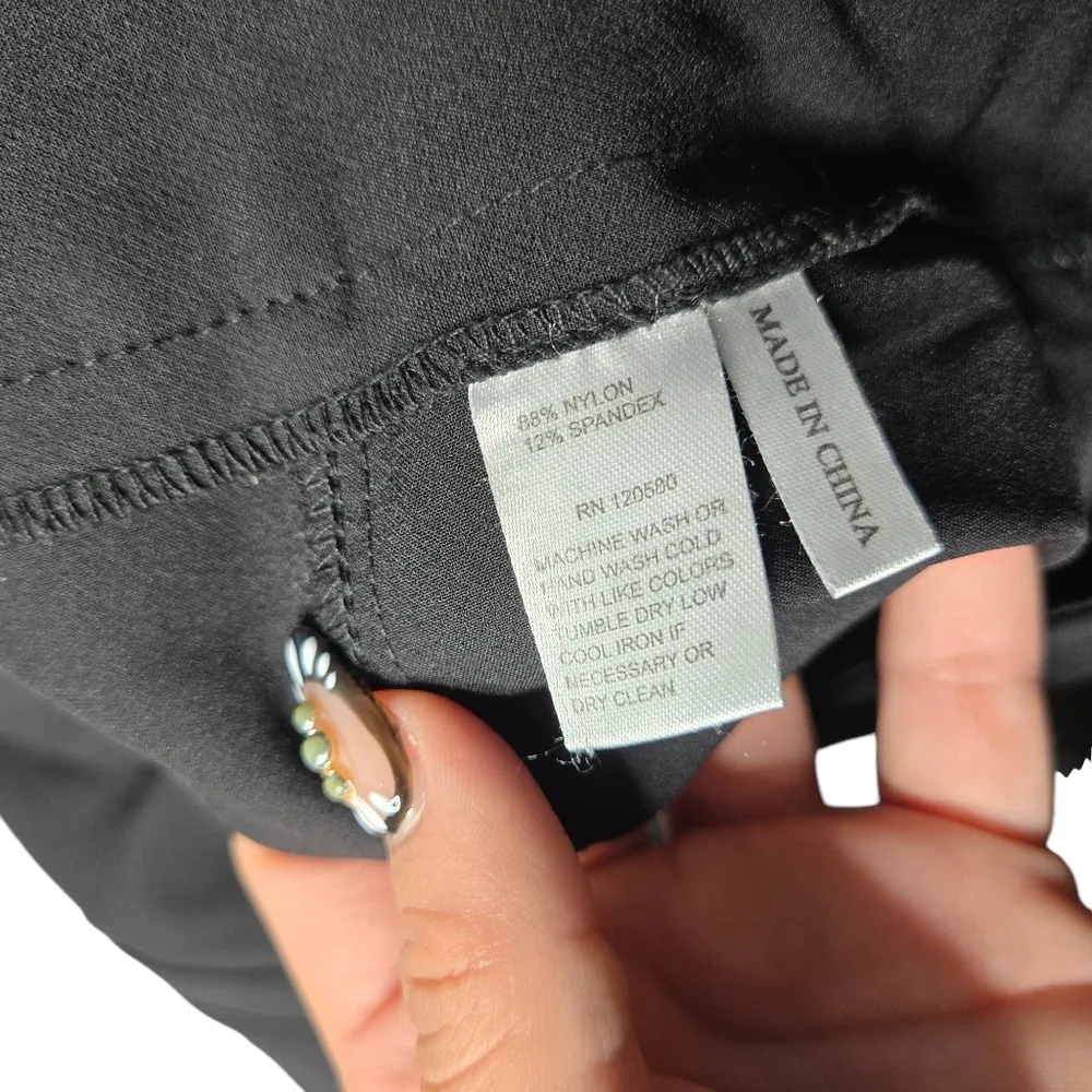 Amanda + Chelsea Black Trouser Pants Size: 10 - Image 5