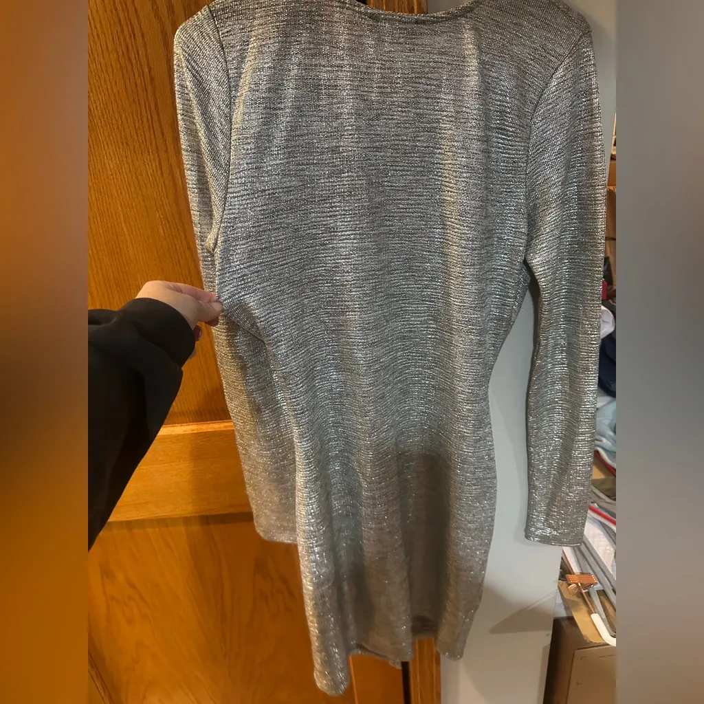 Trixxi Silver Mini Dress - Image 2