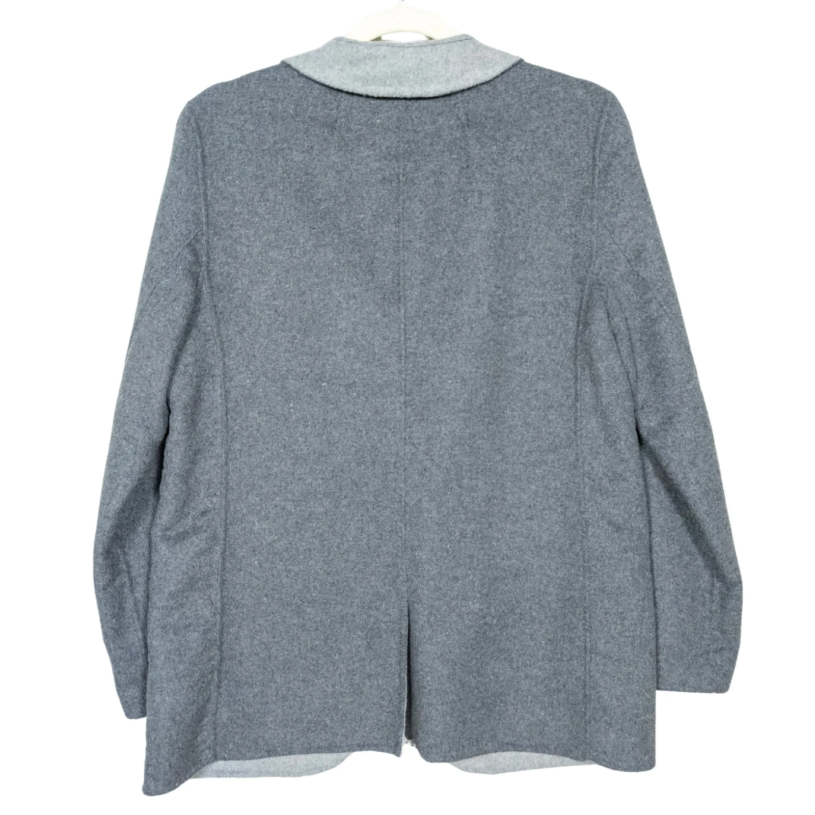 J CREW Grey Leighton Blazer Jacket Double Faced Wool One Button Women's 4 - Image 3