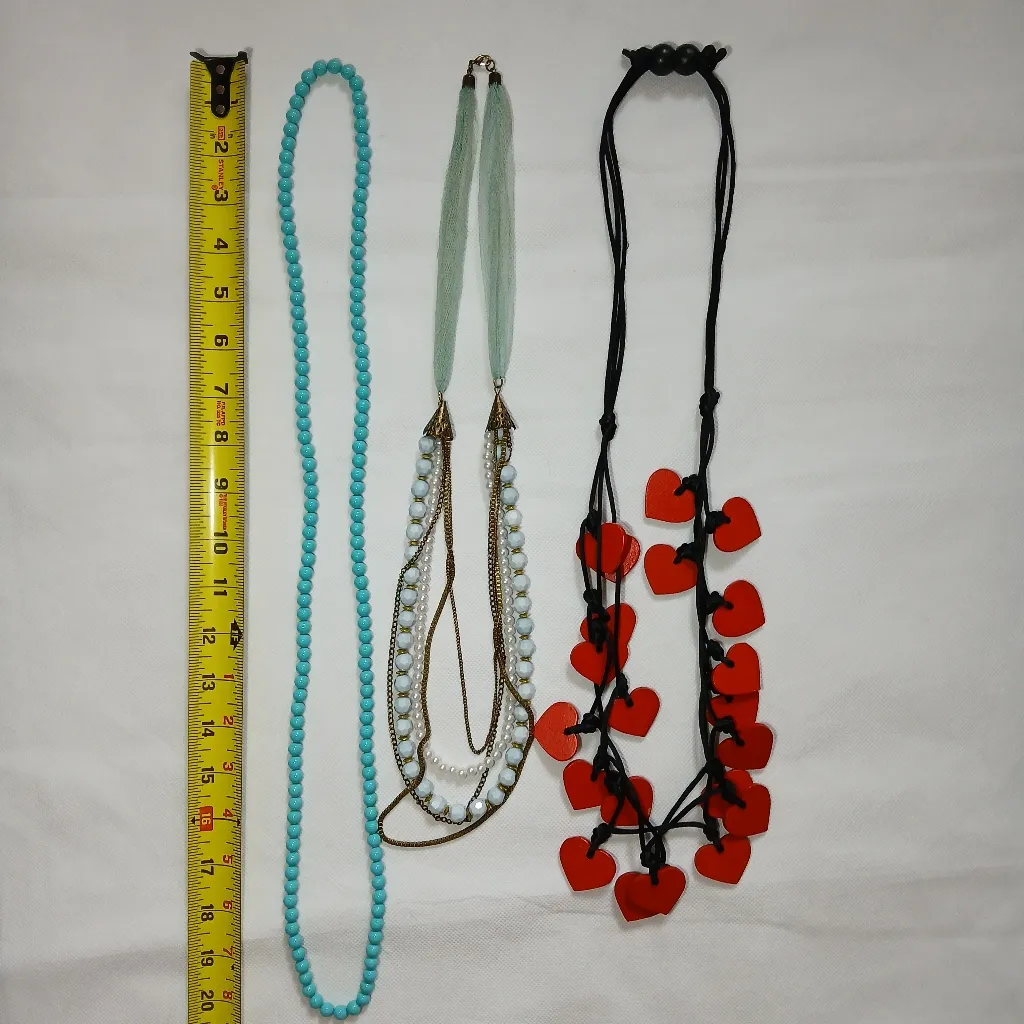 6 Beaded, Gemstone, and Statement Necklaces - Image 2