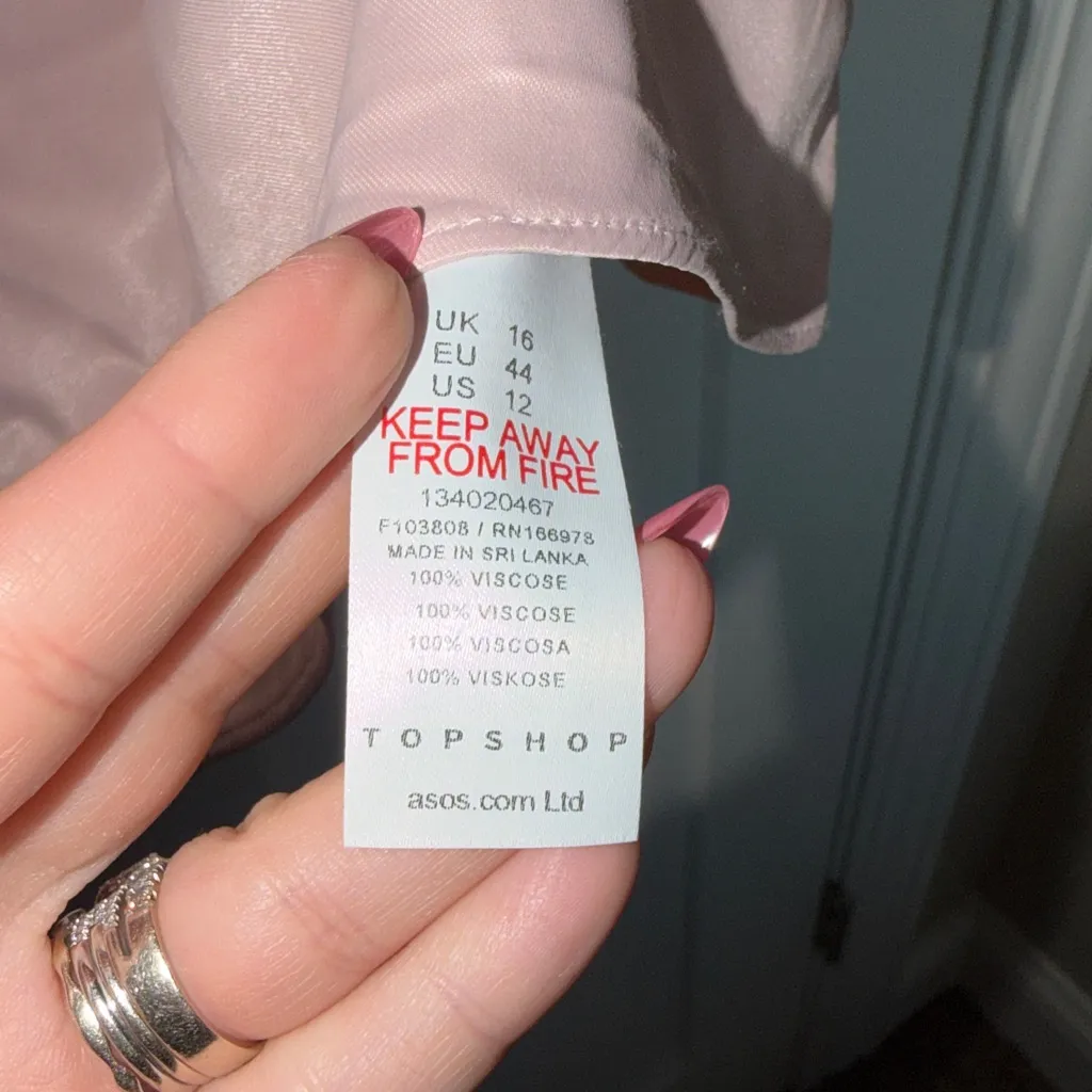 NWOT Topshop Scoop Neck Cami - Rose - Image 5