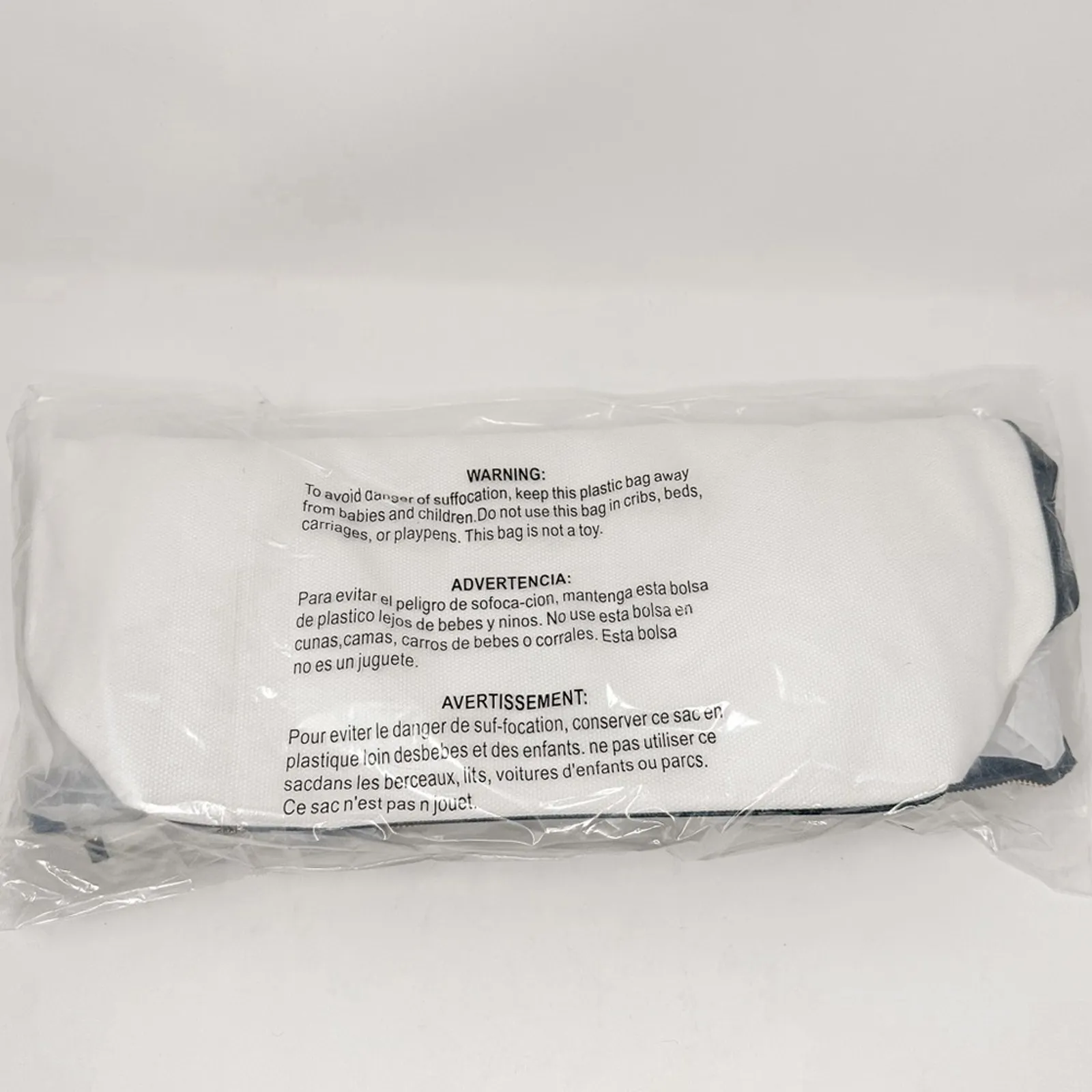 NEW Walter Baker Carly White and Black Canvas Daytripper Bag, New, MSRP $198 - Image 8