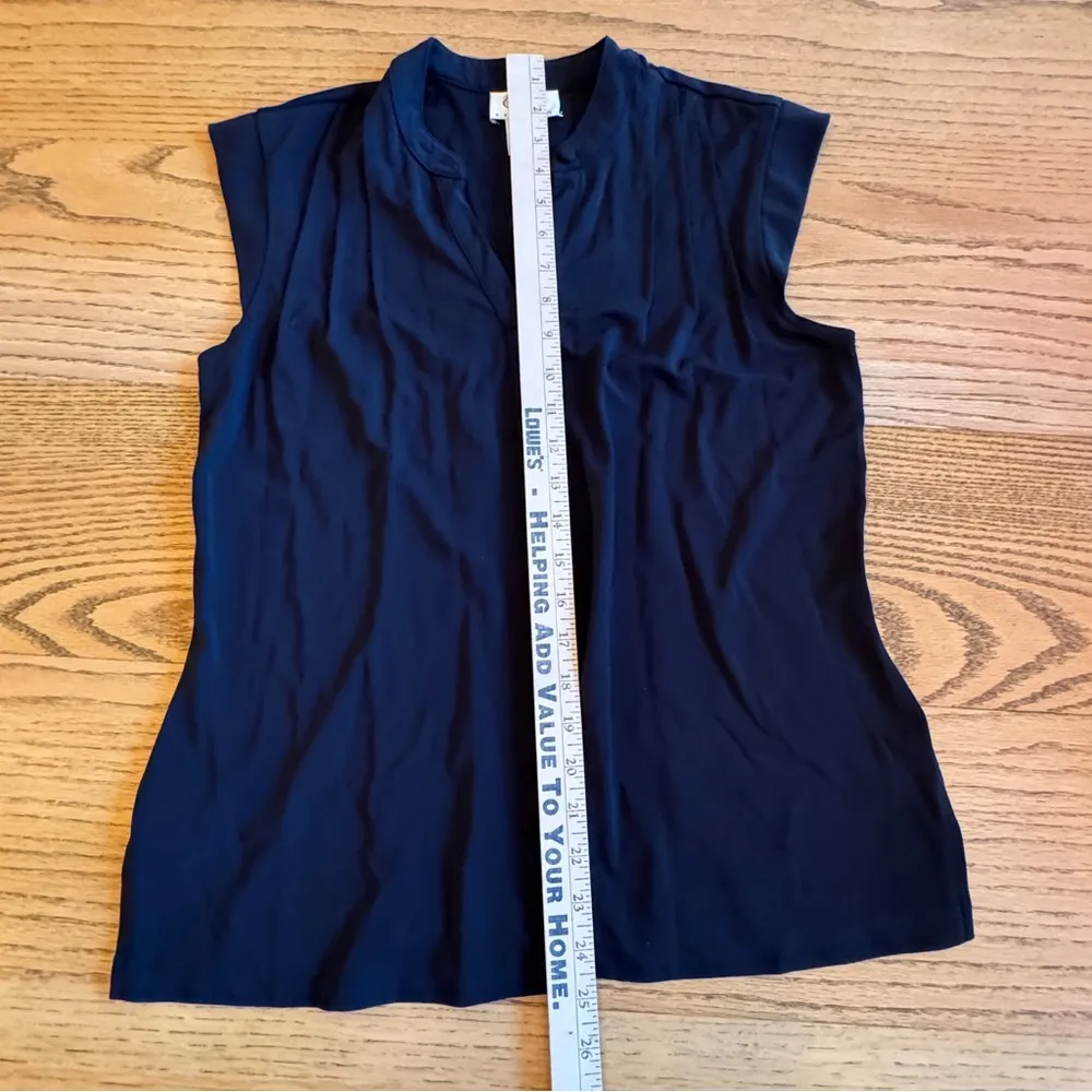 Talbots Petite Large PL Sleeveless Top Classic Simple Black Basic Dressy Work - Image 7