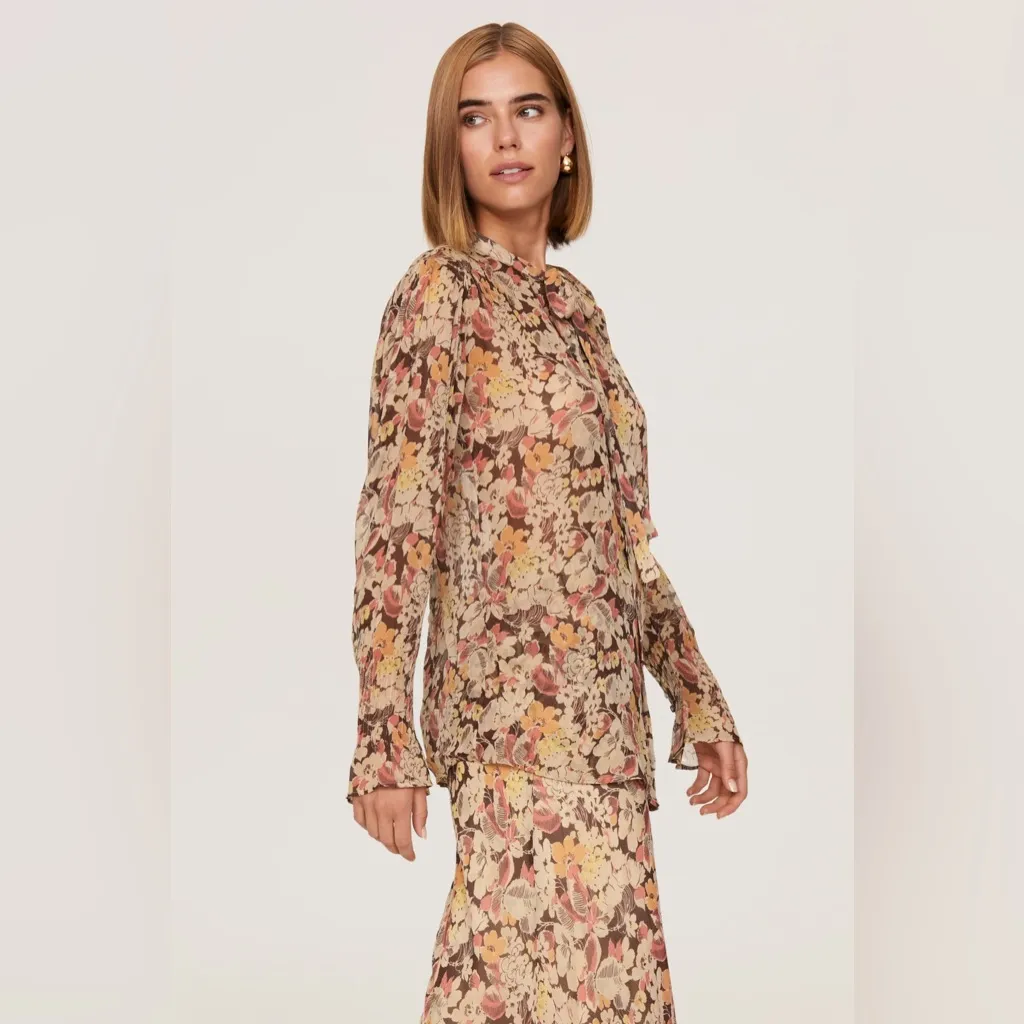 Polo Ralph Lauren Brown Floral Blouse - Image 5