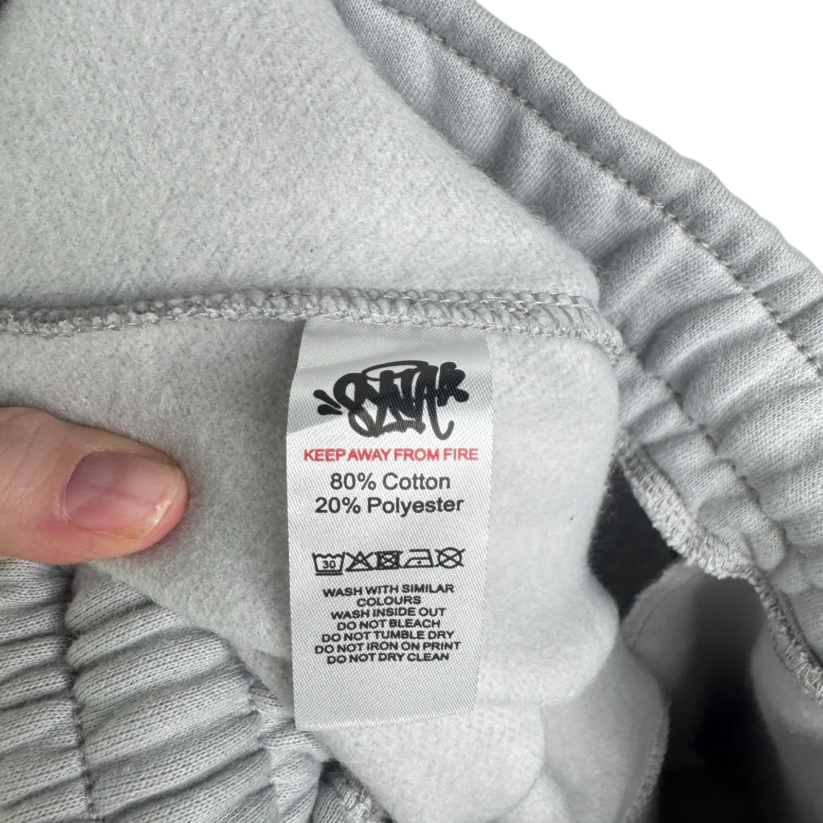 Syna World Synaworld Syna Logo Sweatpants Grey Spellout Forgive Me Gray Medium M - Image 16