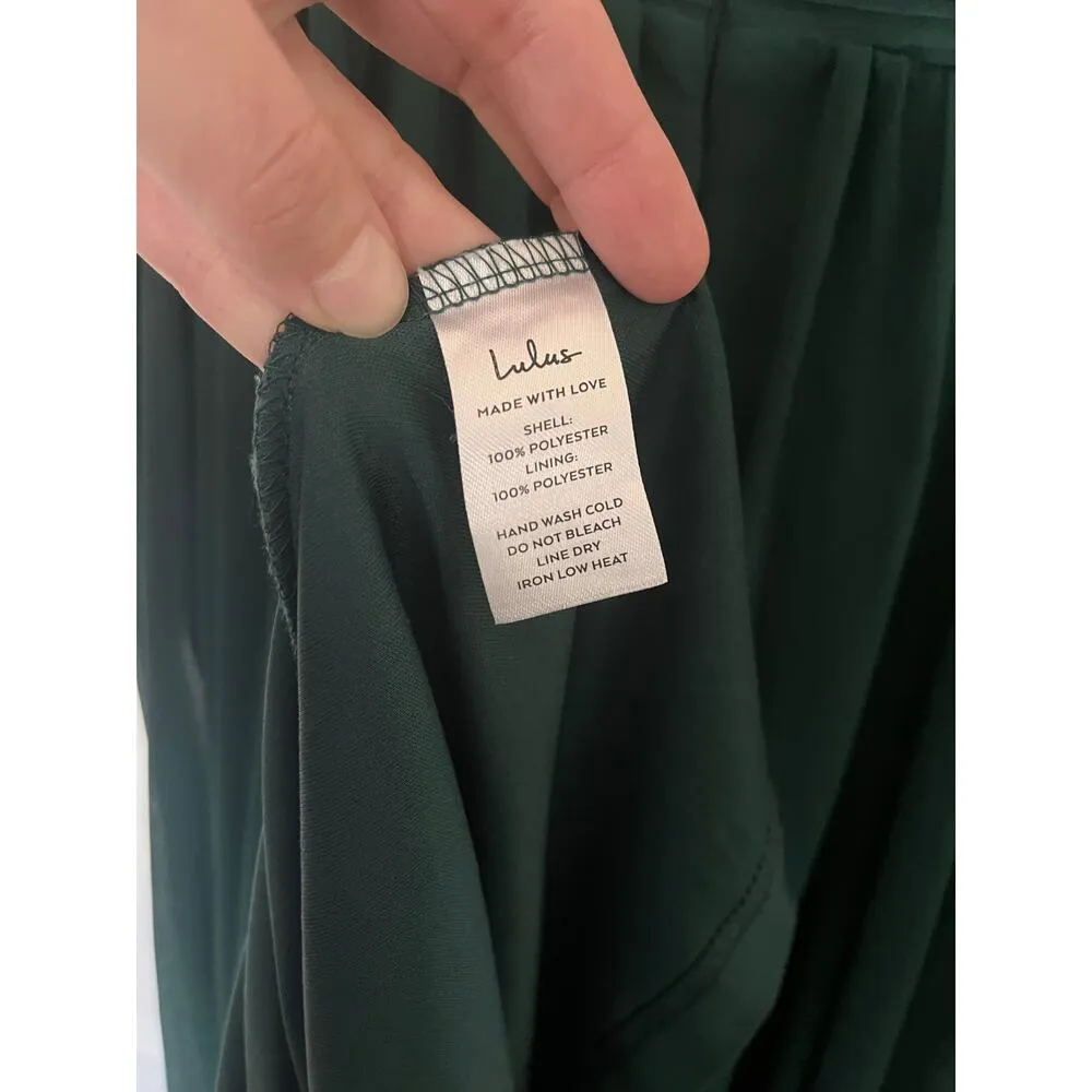 Lulus Vivid Imagination Emerald Green Cutout Maxi
Dress Size M - Image 12