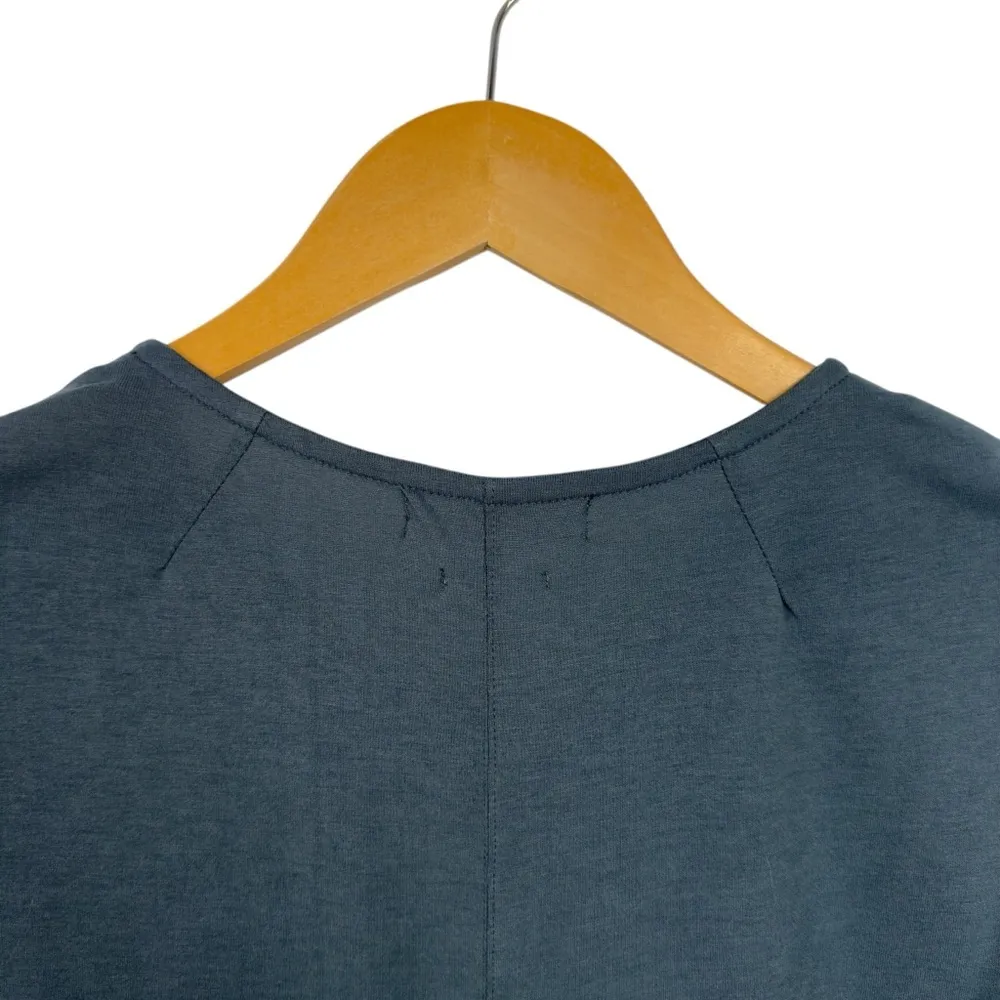 Isabel Marant Etoile Roxane Draped Jersey Dress Slate Blue Size 34 USA Size 2 - Image 10