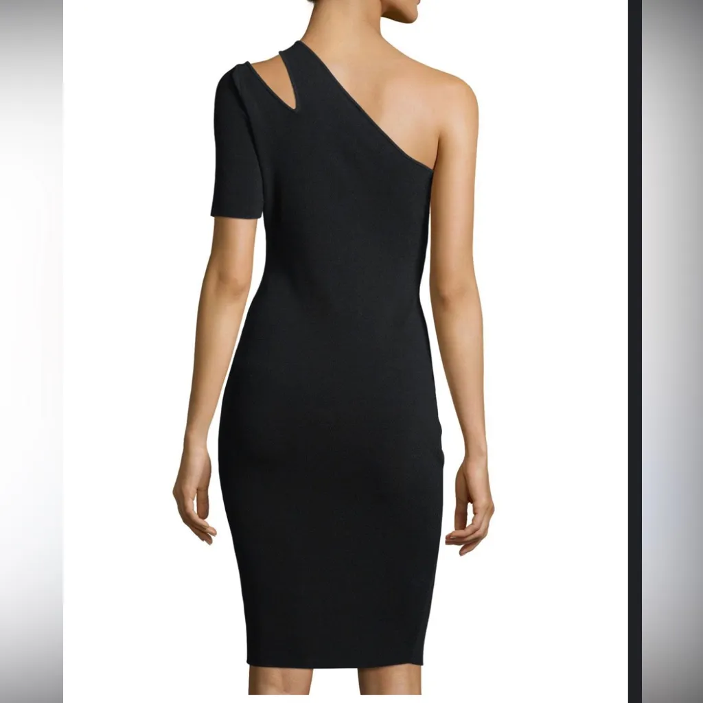 Milly Black One-Shoulder Dress - Size Small - Image 2