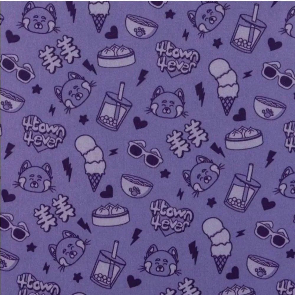 NWT Loungefly Disney Pixar Turning Red Panda Doodle Print Mini Backpack - Image 5