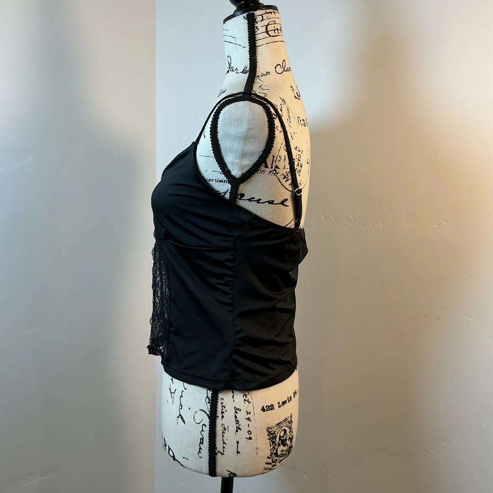 Princess Polly Black Lace‎ Cami Top Adjustable Straps Sexy Lingerie - Image 3