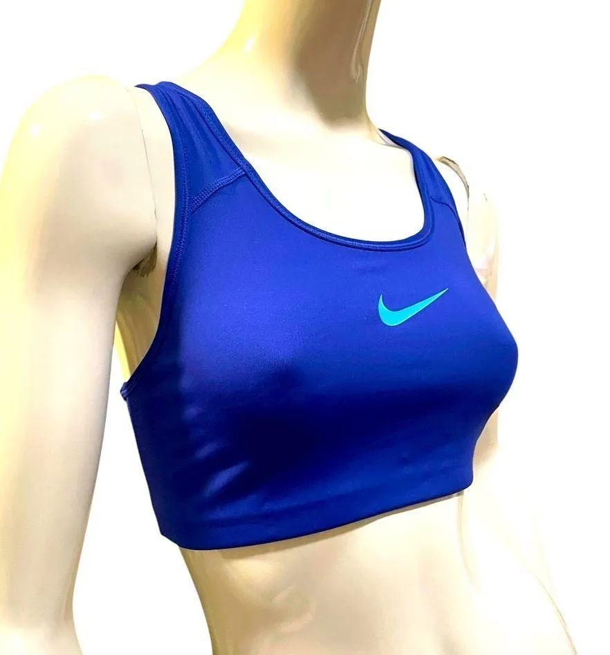 Nike Dri-Fit Women's Blue Sports Bra Medium Athleisure - Image 6