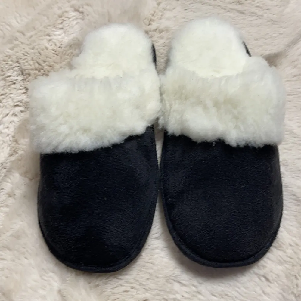 Aussie Merino Victoria Slippers Size Medium (6/7) Black - Image 6