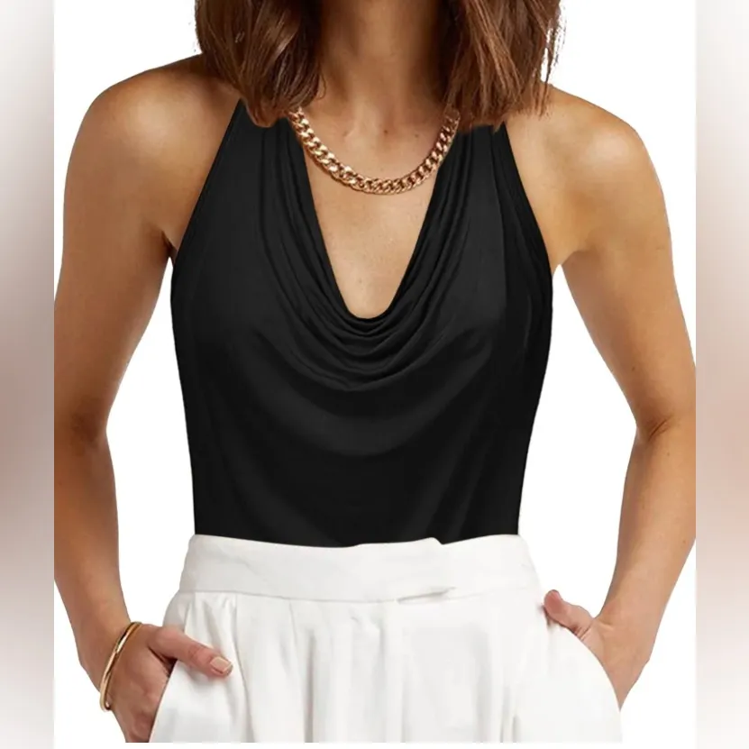 Free People City Nights Tuck Top Black Size XL - Image 2