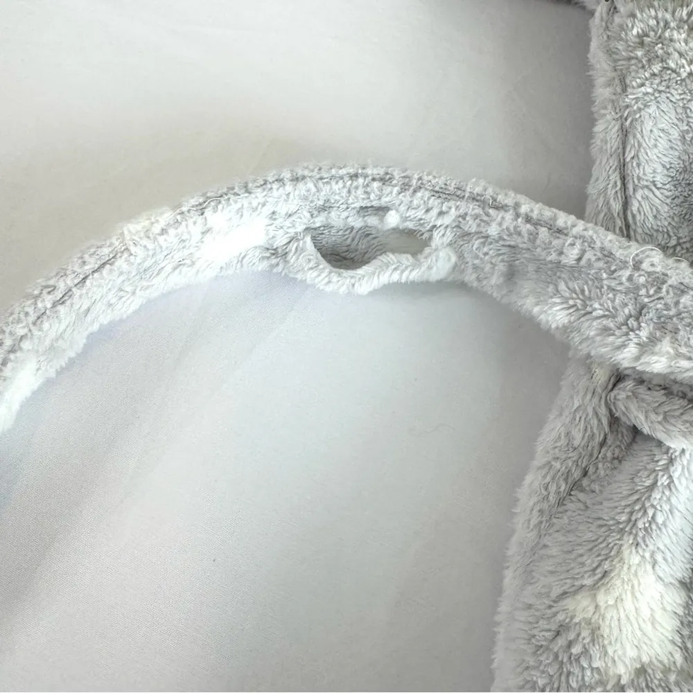 Women's Star Print Cozy Robe with belt Gray XS/S Target Size undefined - Image 8