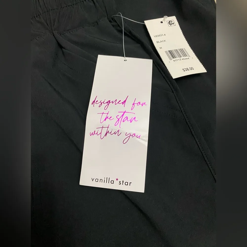 Vanilla Star Black Elastic Waist Shorts - Image 2