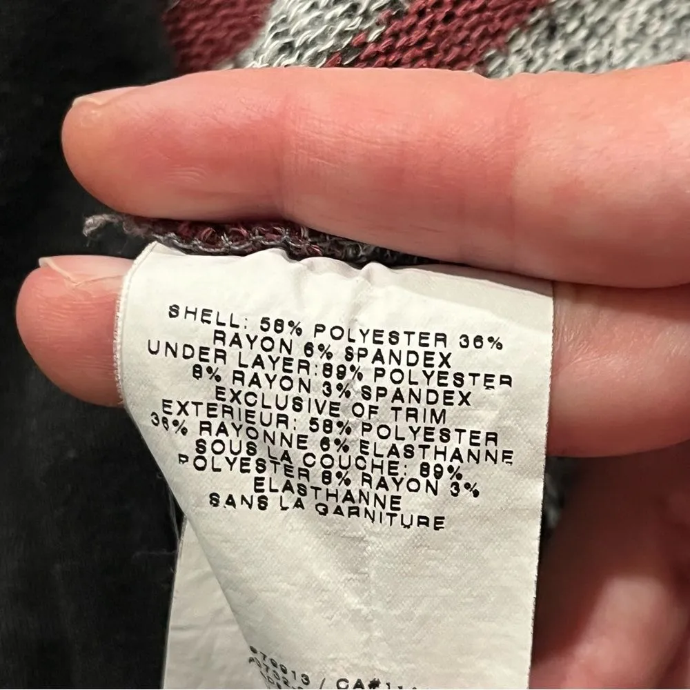 Motherhood Maternity Nursingwear Black Tank Top & Grey & Red Stripes Cardigan Sm - Image 6