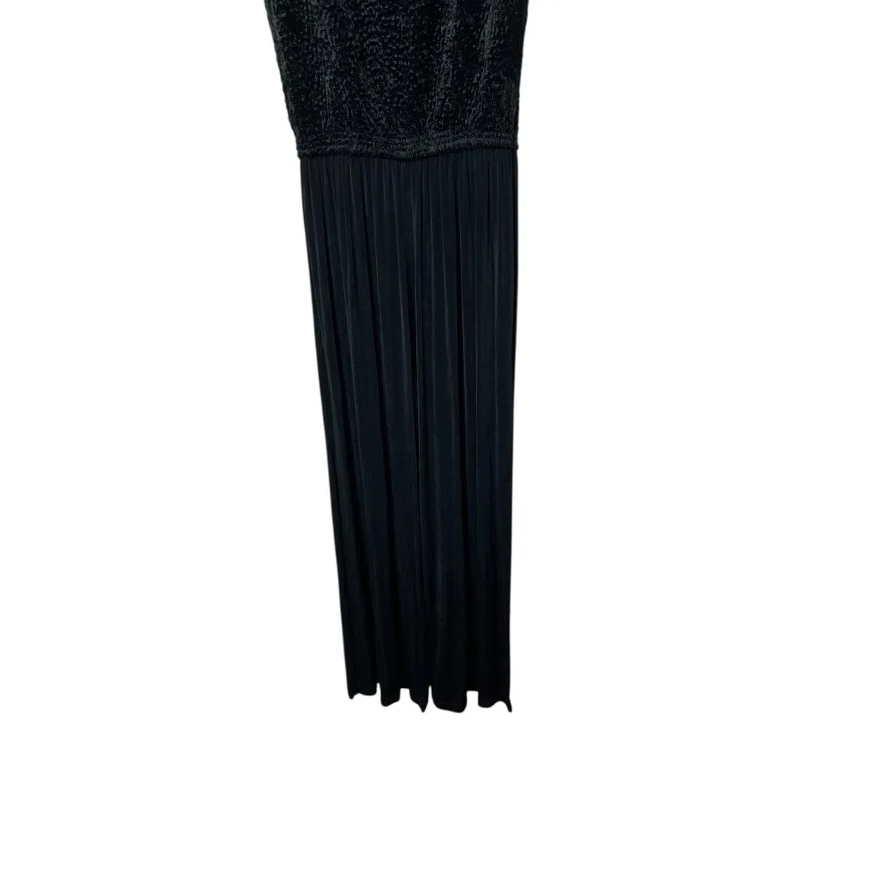 Vintage Pipe Dreams 90s Black Short Sleeve Wide Leg Jumpsuit Size Small - Image 3