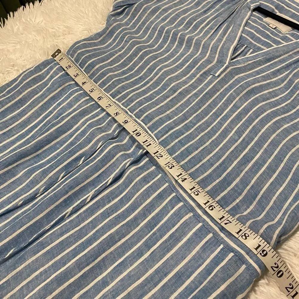 Rails Emma Mini Dress in St. Germain Stripe Blue Small - Image 6