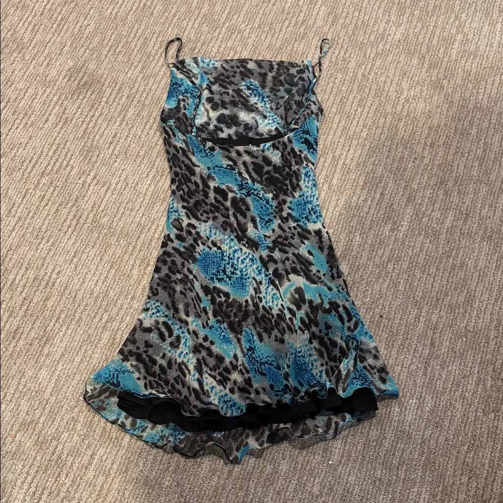 PENELOPE MINI SUMMER DRESS Blue Size XS - Image 2