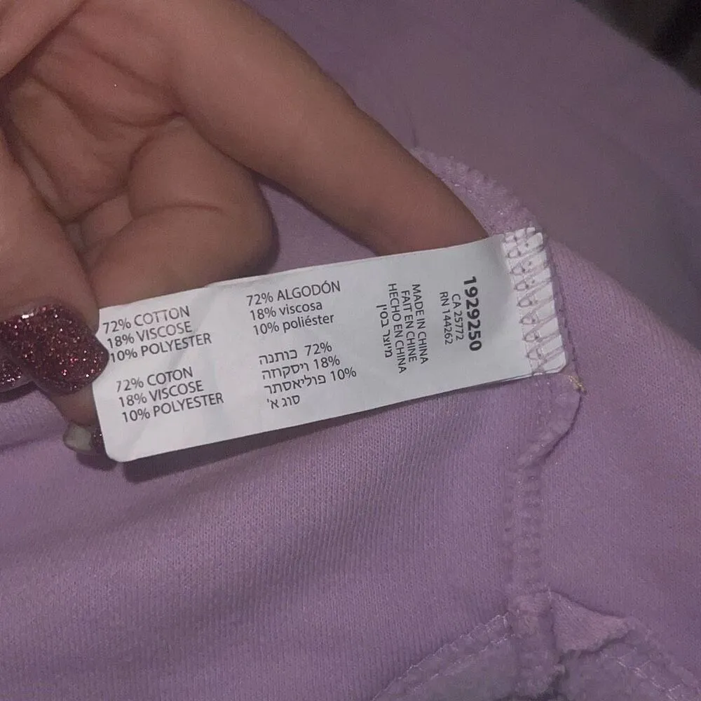 ✨BLACK TAPE Fuzzy Elbow Patch Shacket Shirt Sz Medium Jacket Soft Lilac✨ Purple - Image 11