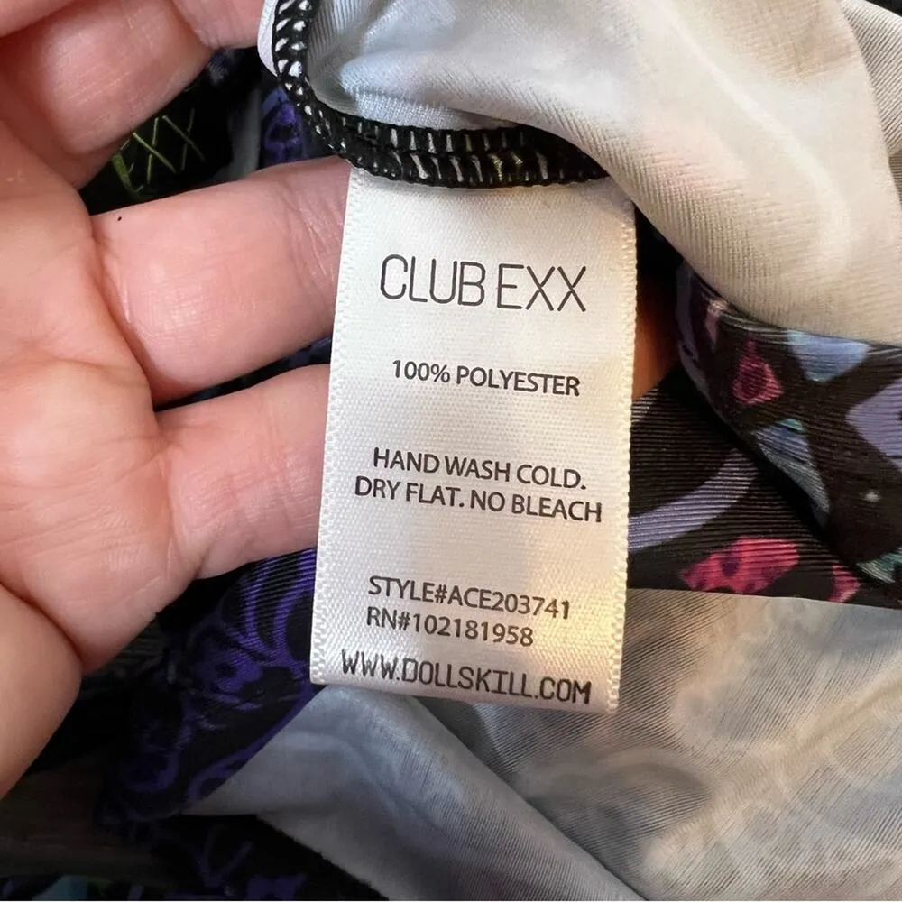 NWT ClubExx rave religion dollskill bodycon cut out dress bra top sz L - Image 4