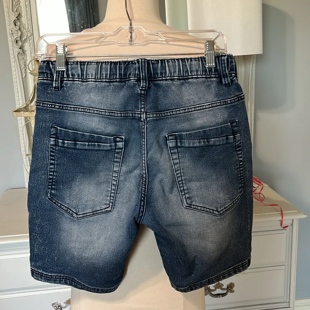 The Comfy Denim 1982 Jean Shorts Drawstring Bermuda Womens 28 - Image 6