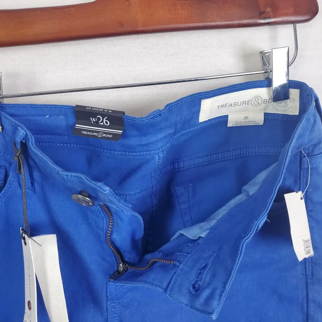 Treasure & Bond‎ Women's Skinny Jeans Mid Rise Blue - Image 7