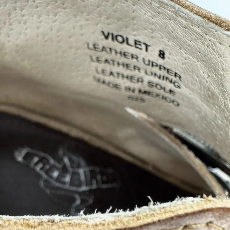 Freebird Violet Studded Strappy Heels Tan Size 8 - Image 9