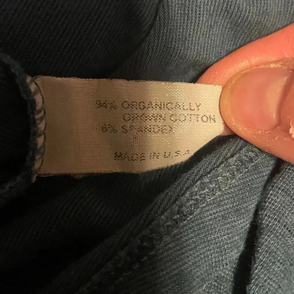 Blue Canoe Organic Blue Knee Length Long Sleeve Dress Size Medium Boho Preppy - Image 8