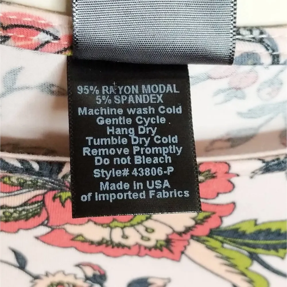 Agnes & Dora Floral Ruffle Hem Tunic - Sz M - EUC - Image 6