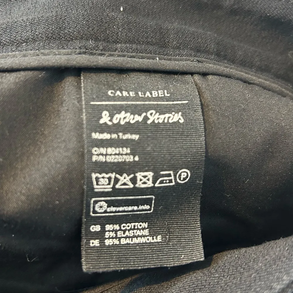 & Other Stories Black Ponte Cropped Dress Pants Size 12 Anthropologie - Image 10