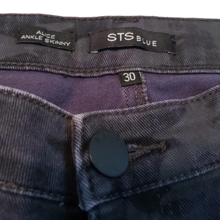 STS Blue Jeans Size 30 Alice Ankle Skinny Jeans Distressed Destroyed Camouflage Camo - Image 7