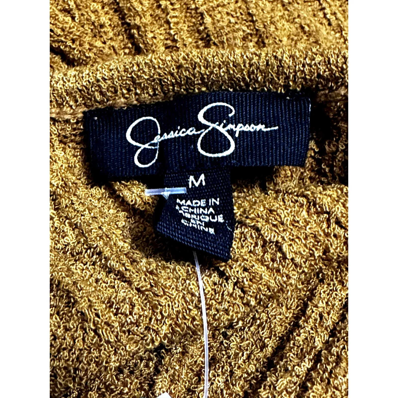 Jessica Simpson Edith Racerback Tank Top Sweater Sleeveless V Neck Brown W M NWT - Image 9