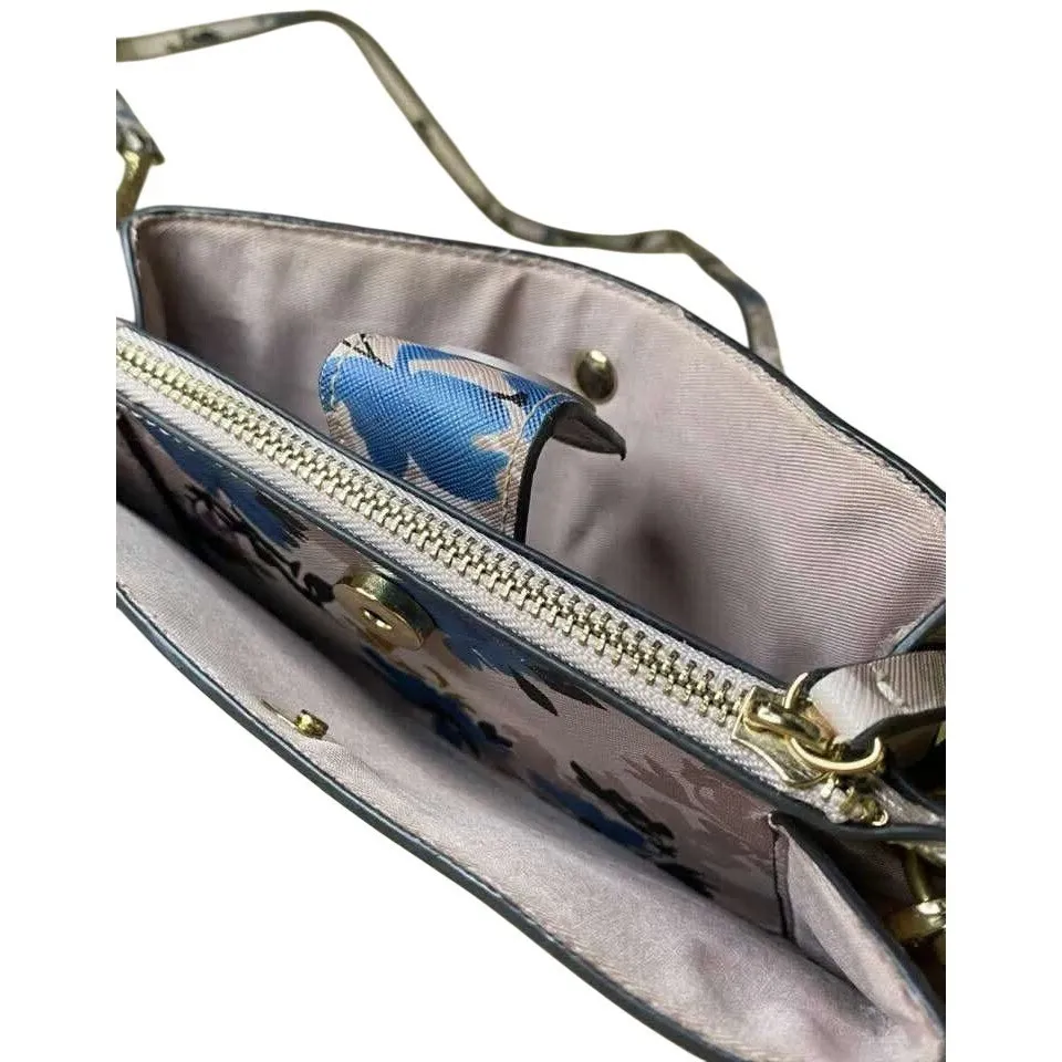 Nanette Lepore Floral Wallet‎ Crossbody Chain Strap Clutch Bag - Image 4